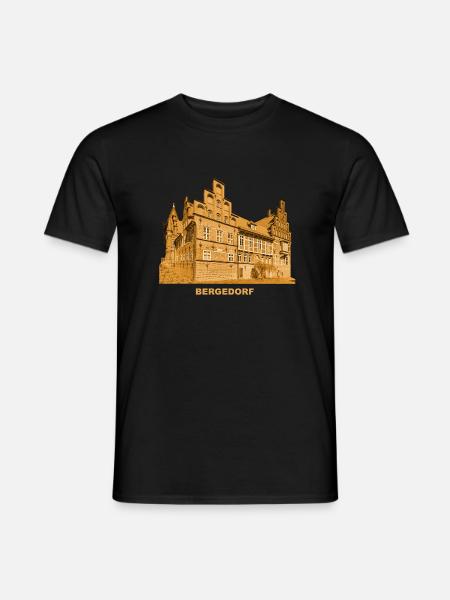 Bergedorf Schloss Hamburg Vierlande Museum - Männer T-Shirt - Schwarz