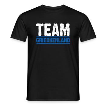 Griechen Grieche Griechenland - Männer T-Shirt - Schwarz - Vorne - AI Model Male 178 light (178cm)
