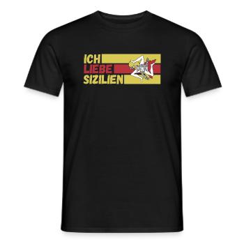 Sizilianer Sizilianisch Sizilien - Männer T-Shirt - Schwarz - Vorne - AI Model Male 178 light (178cm)
