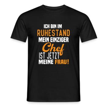 Ruhestand Rentner Lustig Geschenk - Männer T-Shirt - Schwarz - Vorne - AI Model Male 178 light (178cm)