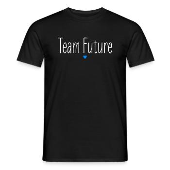 Future, Optimism, Team Future, Partner Look - Men's T-Shirt - black - Front - AI Model Male 178 light (178cm)
