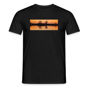 Sonnenuntergang - Männer T-Shirt - Schwarz - Vorne - AI Model Male 178 light (178cm)