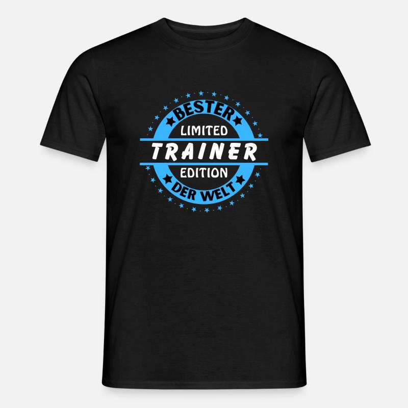 Bester Trainer der Welt - Männer T-Shirt - Schwarz
