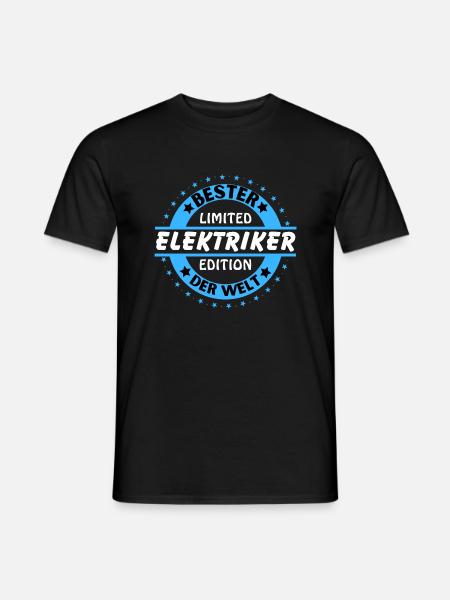 Best electrician in the world - Men's T-Shirt - black