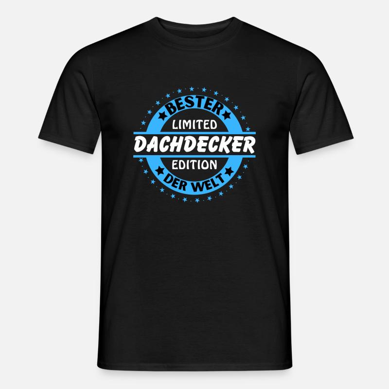 Bester Dachdecker der Welt - Männer T-Shirt - Schwarz