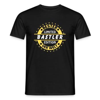 Best hobbyist in the world - Men's T-Shirt - black - Front - AI Model Male 178 light (178cm)