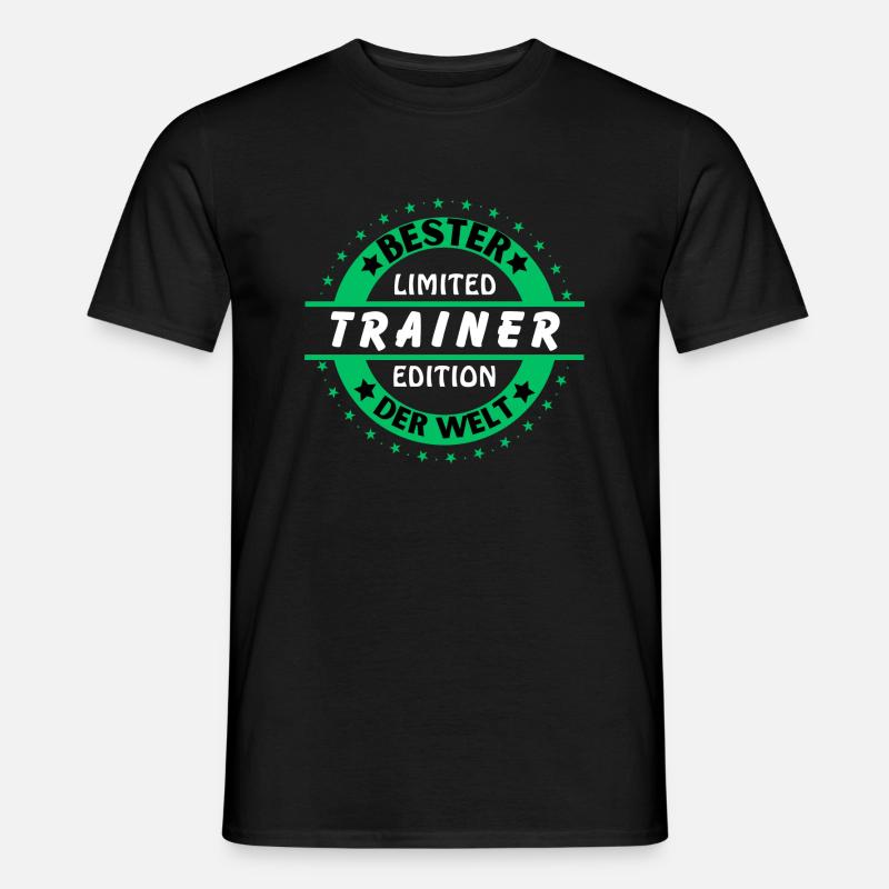 Bester Trainer der Welt - Männer T-Shirt - Schwarz