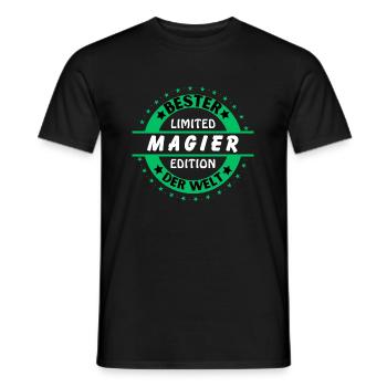 Best magician in the world - Men's T-Shirt - black - Front - AI Model Male 178 light (178cm)