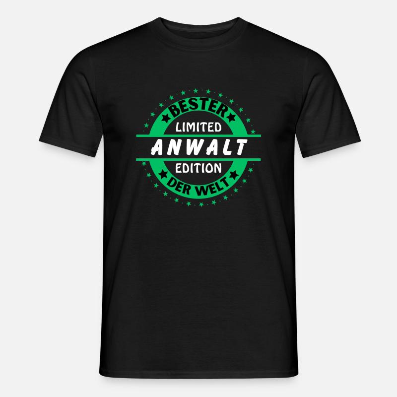 Bester Anwalt der Welt - Männer T-Shirt - Schwarz
