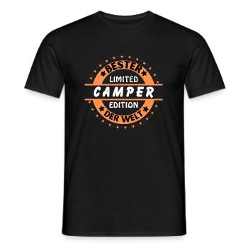 Best camper in the world - Men's T-Shirt - black - Front - AI Model Male 178 light (178cm)