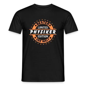 Bester Physiker der Welt - Männer T-Shirt - Schwarz - Vorne - AI Model Male 178 light (178cm)