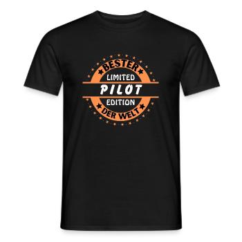 Meilleur pilote du monde - T-shirt homme - noir - Devant - AI Model Male 178 light (178cm)