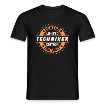 Meilleur technicien au monde - T-shirt homme - noir - Devant - AI Model Male 178 light (178cm)