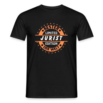 Best lawyer in the world - Men's T-Shirt - black - Front - AI Model Male 178 light (178cm)