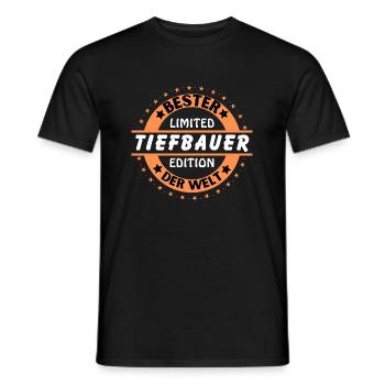 Meilleur ingénieur civil au monde - T-shirt homme - noir - Devant - AI Model Male 178 light (178cm)