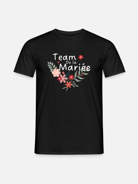 Floral Bridal Team-Bride Team - Men's T-Shirt - black
