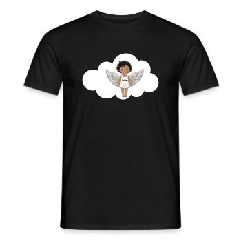 ange flemme - T-shirt homme - noir - Devant - AI Model Male 178 light (178cm)