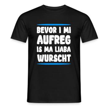 Lustiger bayrischer Spruch - Männer T-Shirt - Schwarz - Vorne - AI Model Male 178 light (178cm)