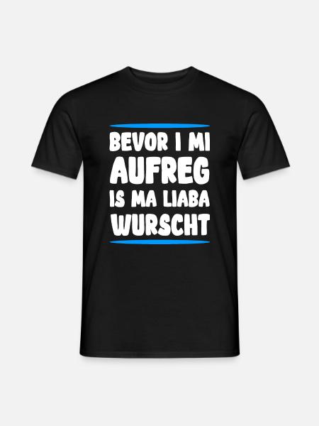 Lustiger bayrischer Spruch - Männer T-Shirt - Schwarz
