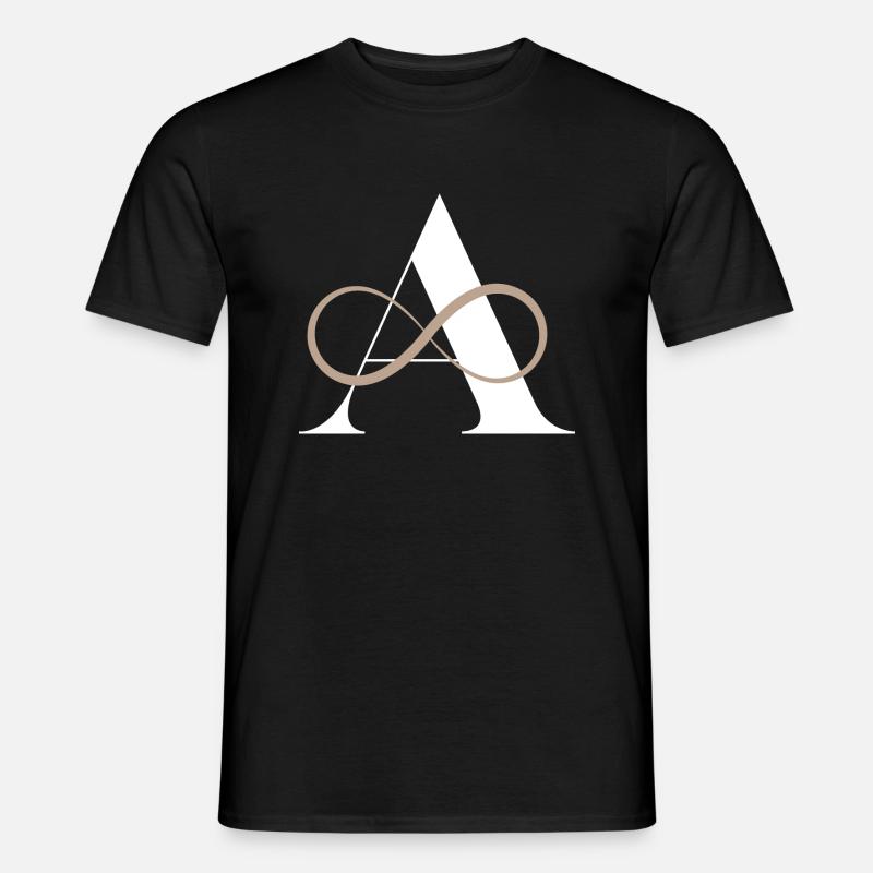 Buchstabe bis unendlich - Männer T-Shirt - Schwarz