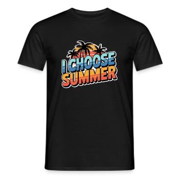 Choose Summer - Men's T-Shirt - black - Front - AI Model Male 178 light (178cm)