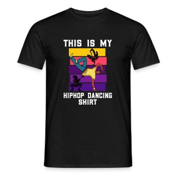 bboy lifestyle graffiti breakdance crew logo icône - T-shirt homme - noir - Devant - AI Model Male 178 light (178cm)