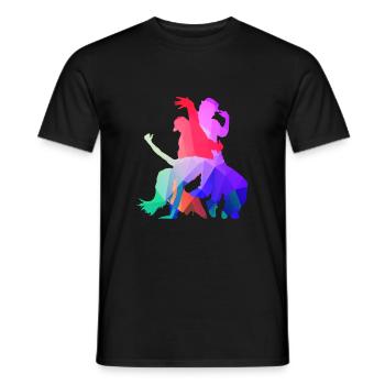 Breakdancer bboy - Men's T-Shirt - black - Front - AI Model Male 178 light (178cm)