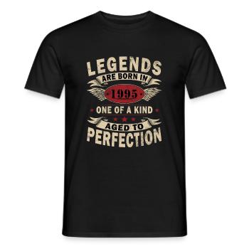 Legends 1995 Vintage 1995 Jubilee 1995 - Men's T-Shirt - black - Front - AI Model Male 178 light (178cm)
