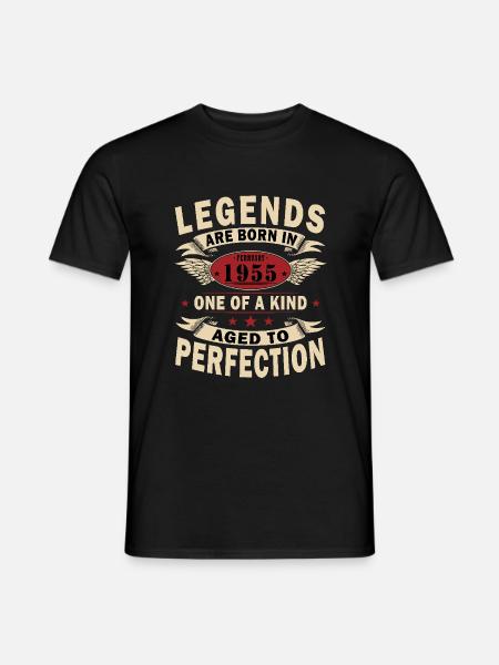 February 1955| February 1955 Anniversary 1955 - Men's T-Shirt - black