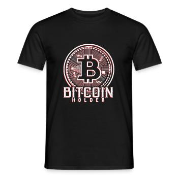 Bitcoin Design - Männer T-Shirt - Schwarz - Vorne - AI Model Male 178 light (178cm)