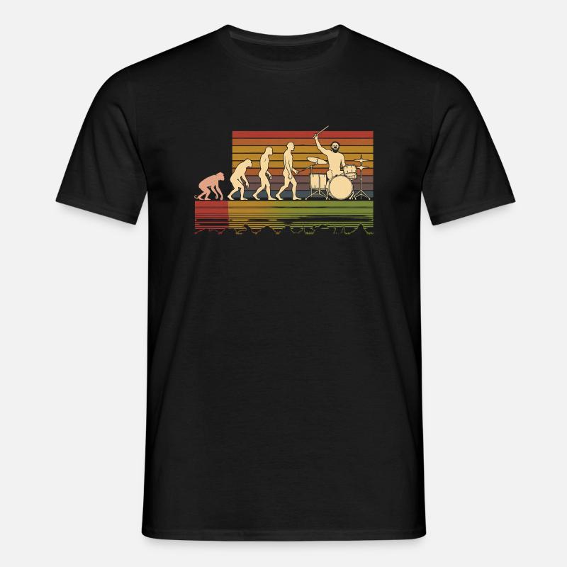 Batteur Evolution Drums - Men's T-Shirt - black