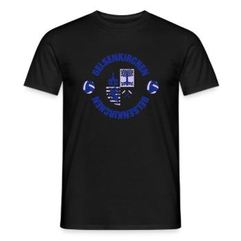 Gelsenkirchen (ID: 001013) - Männer T-Shirt - Schwarz - Vorne - AI Model Male 178 light (178cm)