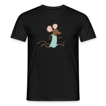 Maus geht baden - Männer T-Shirt - Schwarz - Vorne - AI Model Male 178 light (178cm)