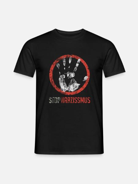 Stop narcissism - Men's T-Shirt - black