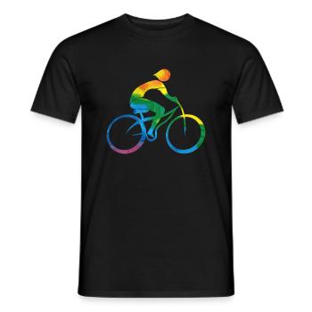 Cyclist - Men's T-Shirt - black - Front - AI Model Male 178 light (178cm)