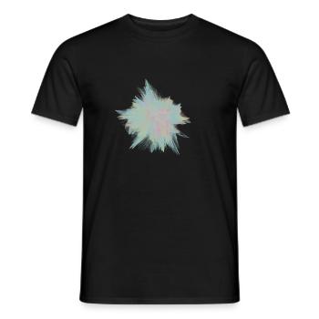 farbe transparente Explosion bunt - Männer T-Shirt - Schwarz - Vorne - AI Model Male 178 light (178cm)