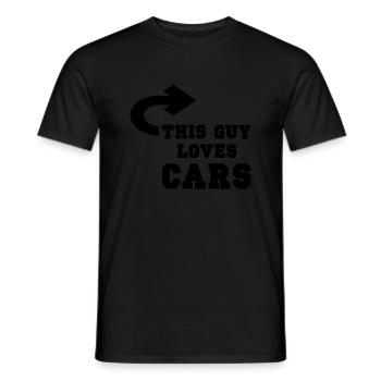 Car car - Men's T-Shirt - black - Front - AI Model Male 178 light (178cm)