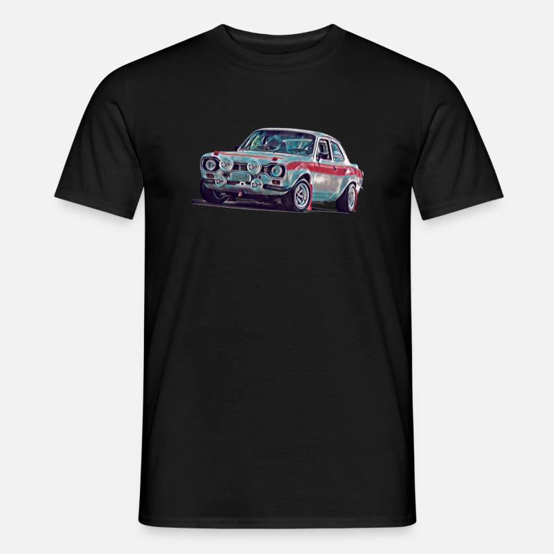 Escort Rallye - Männer T-Shirt - Schwarz