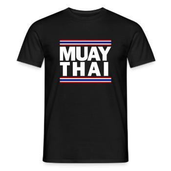 Muay Thai - Men's T-Shirt - black - Front - AI Model Male 178 light (178cm)