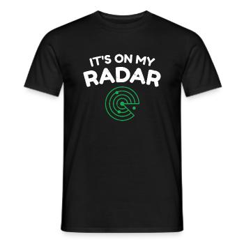 It's on my radar - Männer T-Shirt - Schwarz - Vorne - AI Model Male 178 light (178cm)
