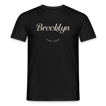 Brooklyn NY - T-shirt homme - noir - Devant - AI Model Male 178 light (178cm)