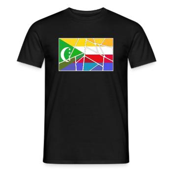 Comoros - Men's T-Shirt - black - Front - AI Model Male 178 light (178cm)