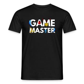 GAME MASTER DRAGONS ADVENTURES RPG - Men's T-Shirt - black - Front - AI Model Male 178 light (178cm)