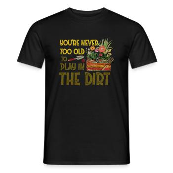 Jardiniers Jardiniers Jardinage Creuser une plante - T-shirt homme - noir - Devant - AI Model Male 178 light (178cm)
