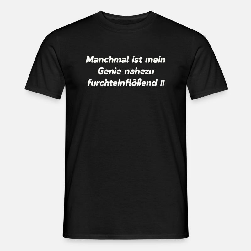 Genie - Männer T-Shirt - Schwarz