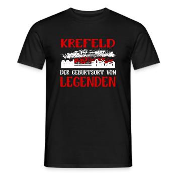 Krefeld Der Geburtsort Von Legenden - Männer T-Shirt - Schwarz - Vorne - AI Model Male 178 light (178cm)
