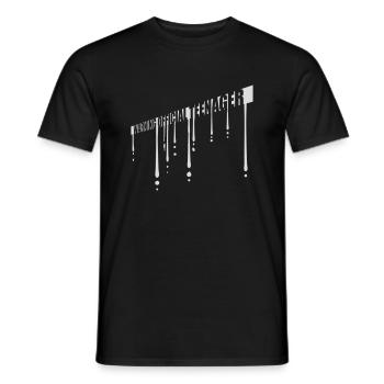 avertissement citation officielle d’adolescent - T-shirt homme - noir - Devant - AI Model Male 178 light (178cm)