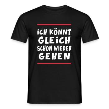Sportgehen Geher Trail Marathon Leichtathletik - Männer T-Shirt - Schwarz - Vorne - AI Model Male 178 light (178cm)