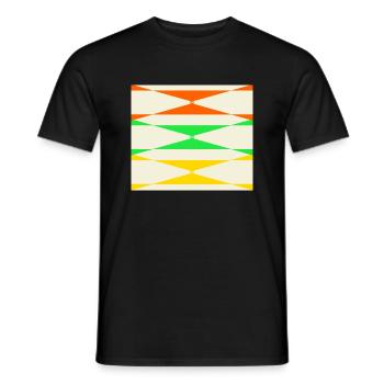 Color corner - Men's T-Shirt - black - Front - AI Model Male 178 light (178cm)
