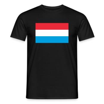 Luxembourg National Flag - Men's T-Shirt - black - Front - AI Model Male 178 light (178cm)
